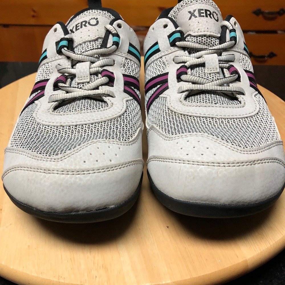 Xero Shoes Prio Womens 8.5 Barefoot Shoes Grey Purple Minimalist Running Outdoor - Picture 7 of 16